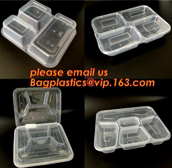 Restaurant Take Away Bento Boxes, Division Food Prep Disposable, Portion Compartment, Lunch box Containers