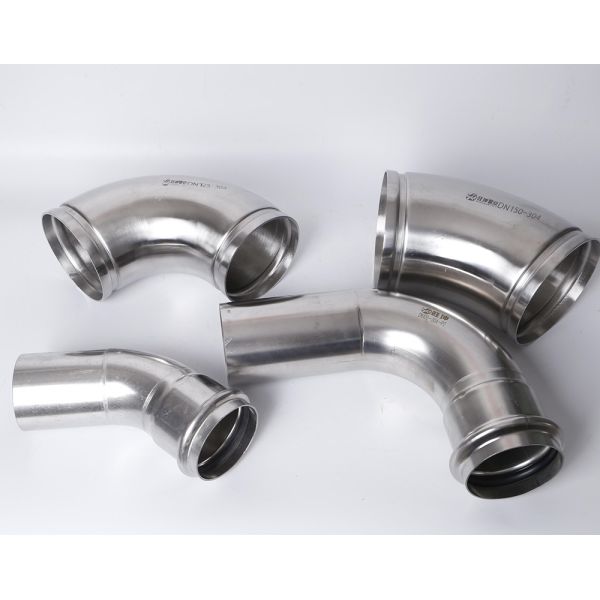 Heating Piping Stainless Steel Grooved Fittings Welded Customized