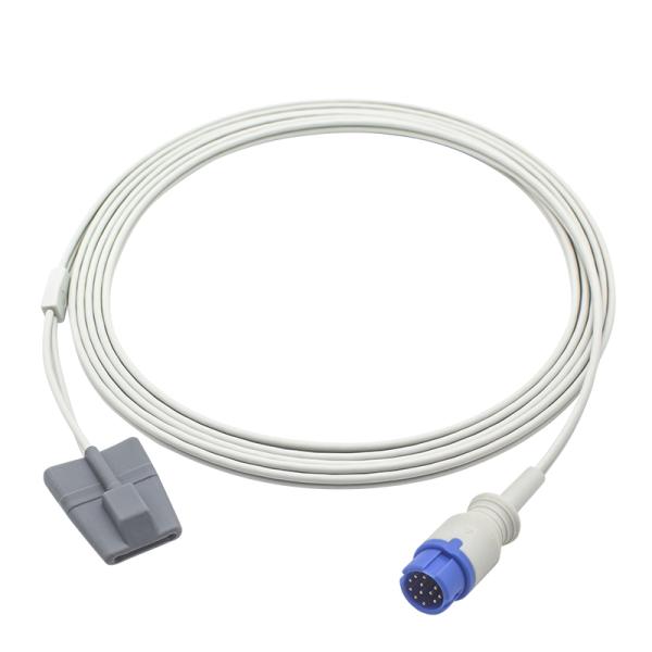 Anke ASC-553 Reusable SpO2 Sensor Oxi-max Tech 12Pin Adult Finger Clip SpO2 Probe