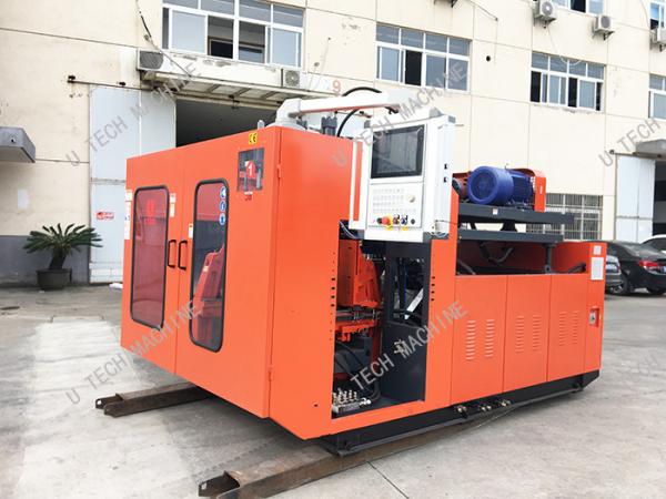 42KW HDPE Blow Moulding Machine 5L Blue Open Top Drum Extrusion 720mm Moving