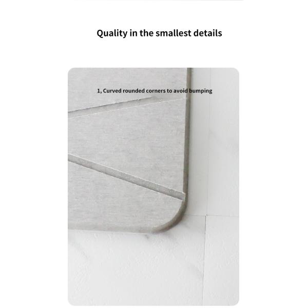 Quick Drying Diatomaceous Earth Shower Mat Modern Design for Super Absorbent Bathroom