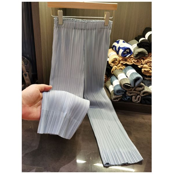 2024 Summer New Casual Pants for Women All-matching Pleated High Waist Wide Leg Pants Trousers