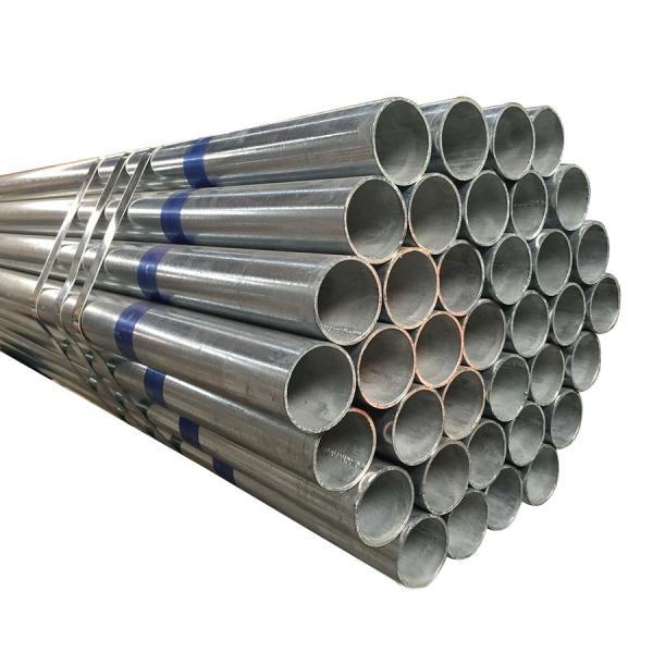 Zinc Plated Galvanized Round Pipe 6mm - 76mm Dia Black / Silver White Color