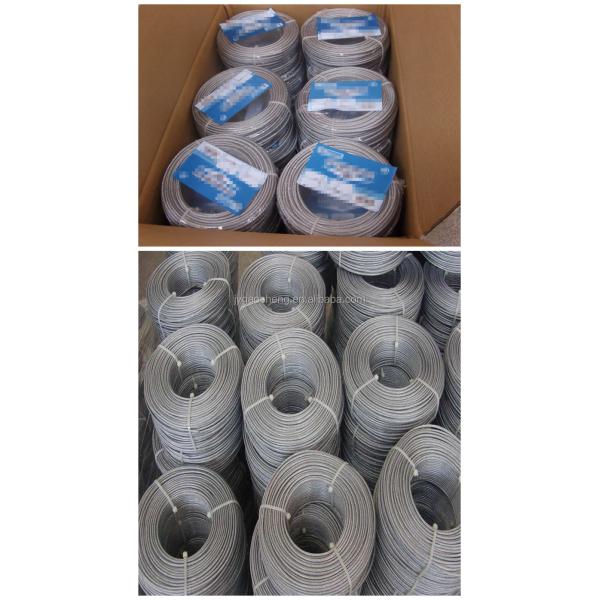 3.2mm 7X7 Cinturón de acero galvanizado revestido de plástico Vinyl revestido para líneas de ropa