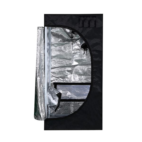 100cm Height PVEA Hydroponic Grow Room , 1 to 2 Plant Grow Tent 600D Fabric