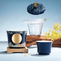 Cereámica de estilo clásico teteras para la preparación de té seguro de alimentos y regalos personalizado de cambio de color juego de té