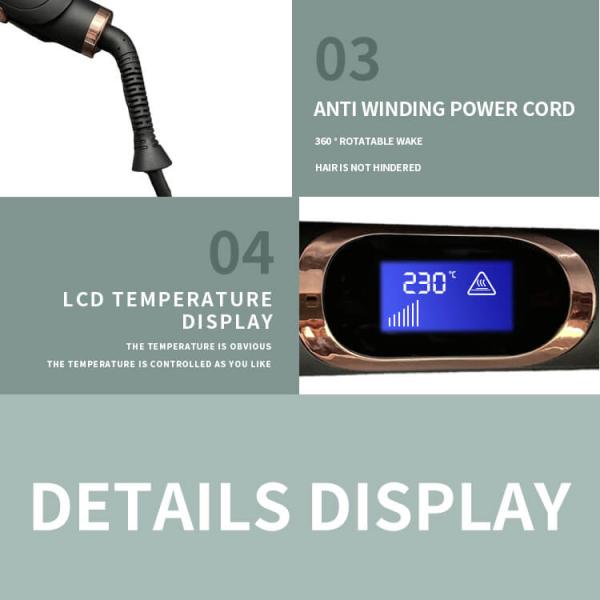 PTC Heating Hair Curler Flat Iron Ceramic Tools Hair Straightener
