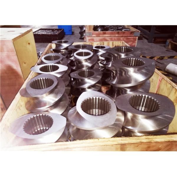 58mm Twin Screw Extruder Screw Elements Anti Abrasion Anti Corrosion Highly Hardness
