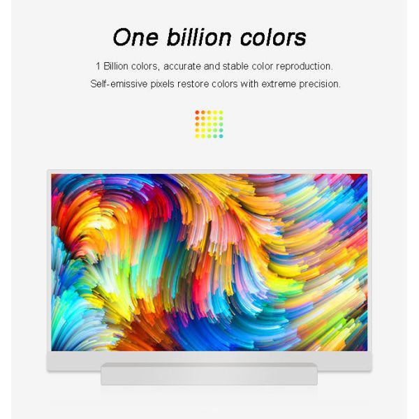 77 inch See Through Advertising Screen Transparent OLED Desktop Advertising Machine