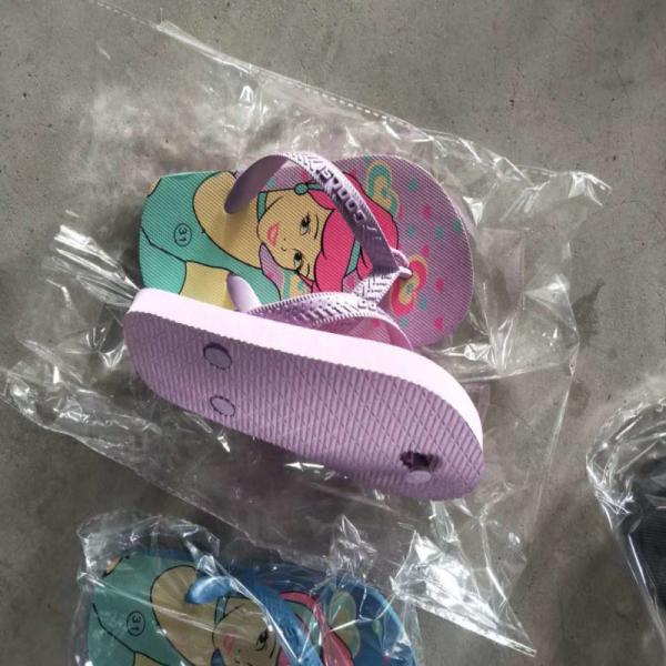 Cute Printed Little Girls Slippers Princess Design Flip Flop Slippers For Girls