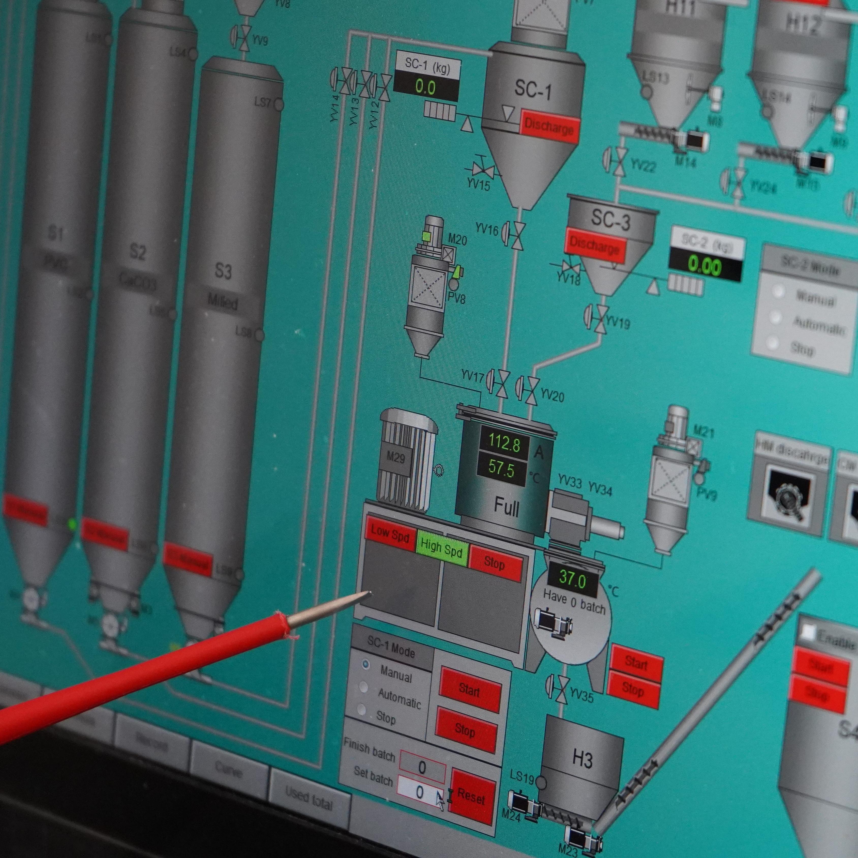 Intelligent Automatic Batch Weighing System For PVC Raw Materials Additives OEM
