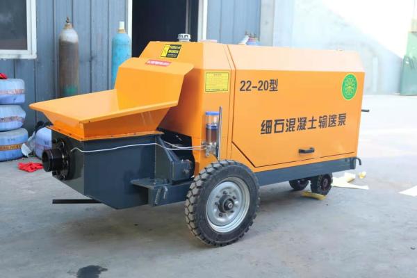 12 Mpa Portable Concrete Pump Wireless Remote Control Air Cooling System