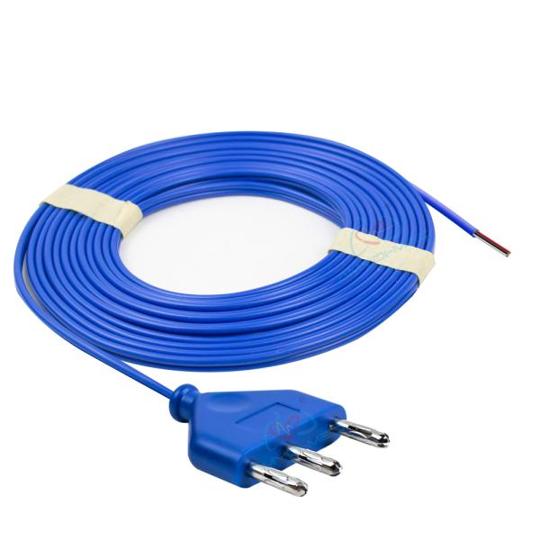 Medical Consumable Disposable ESU Pencil Cable Blue PVC For Electrosurgical Pencil