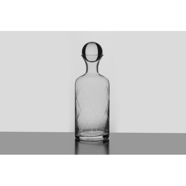 42 Ounce Clear Glass Carafes Hand Blown 1200ml Glass Bottle With Stopper