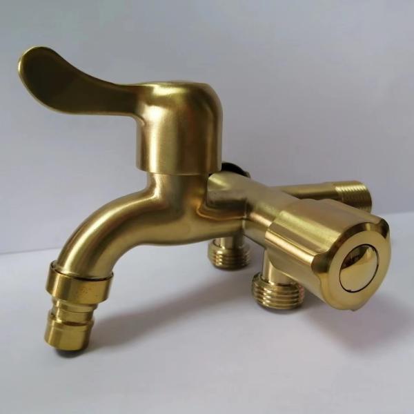 304 Stainless Steel Wall Mounted Multifunctional Bathroom Faucet for Washing Machine
