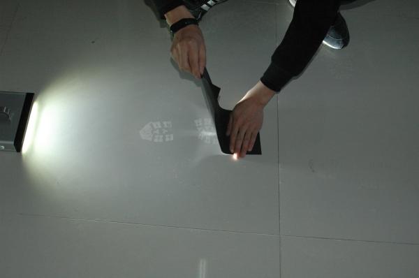 G021 Black silicone rubber footprint lifter