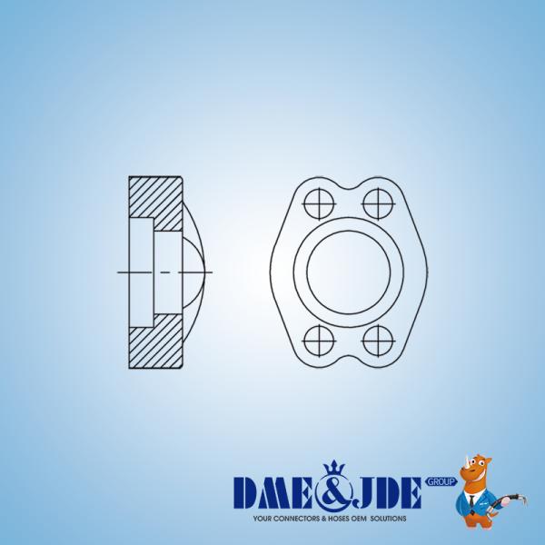 SAE Code 62 Split Flange High Pressure Hydraulic Flange Leak Proof Sealing