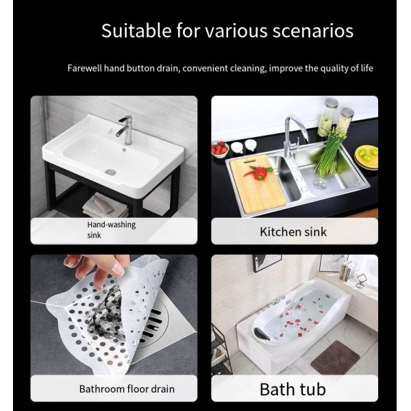 Easy Operation Filter Mesh Sticker Membrane Fabric Shower Drain Non-woven floor drain paste Fabric Hair Catcher Factory Price