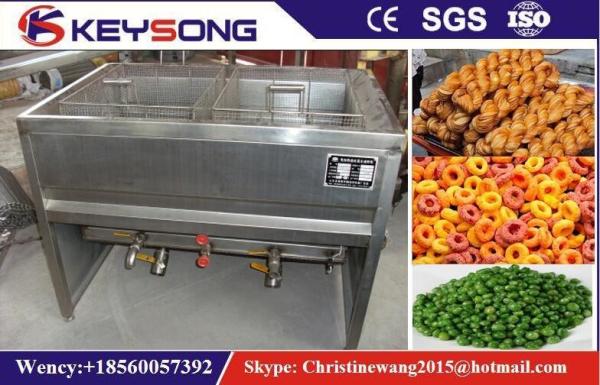 Small Scale Food Frying Machine For Fried Snacks Chips Production Line No Oil Smoke