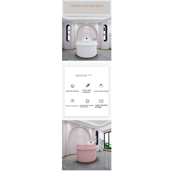 Meterial E1 MDF/MFC Melamine Board Cashier Desk for Beauty Salon and Baking Paint