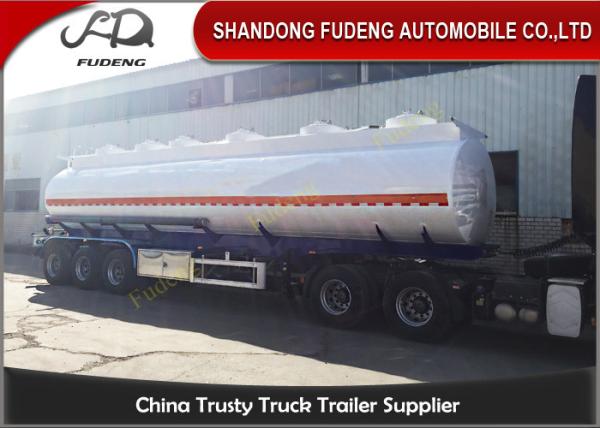 40 / 45 / 50 CBM Crude Oil Tanker Trailers Q345B Carbon Steel Tanker Body