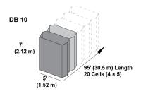 MIL10 2.12x1.52x30.5m alambre de acero de aleación de zinc y aluminio Hesco Barrera