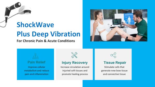 Spine Muscle Relaxation Shockwave Therapy Machine with 12.1 Inch Touch Screen and Pneumatic Ballistic Shock Wave Technology