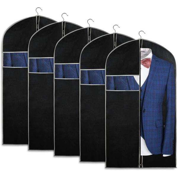Waterproof Travel Garment Bag For Mens Suit Wedding Dress Gown Multiple 24X60"