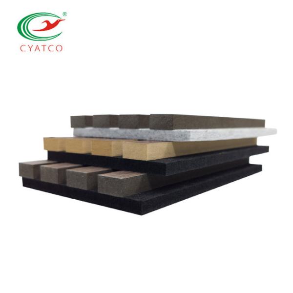 Nontoxic Black Soundproof Wood Panels , Multipurpose Wood Acoustic Wall