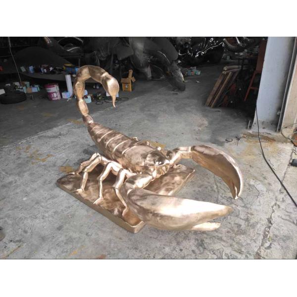 Покрасьте на открытом воздухе скульптуры скорпиона, на открытом воздухе бронзовые животные статуи