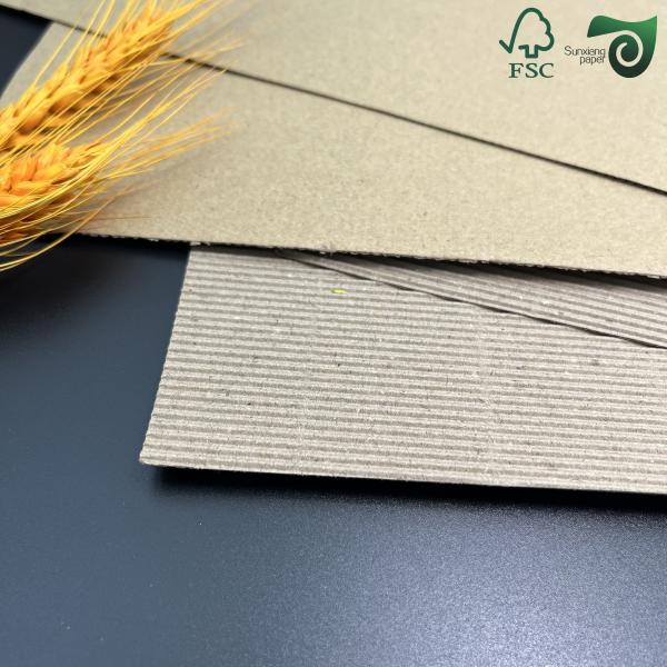 FSC 100g 200g 300g White E F Flute Wrapping Corrugated Paper Board 20   28