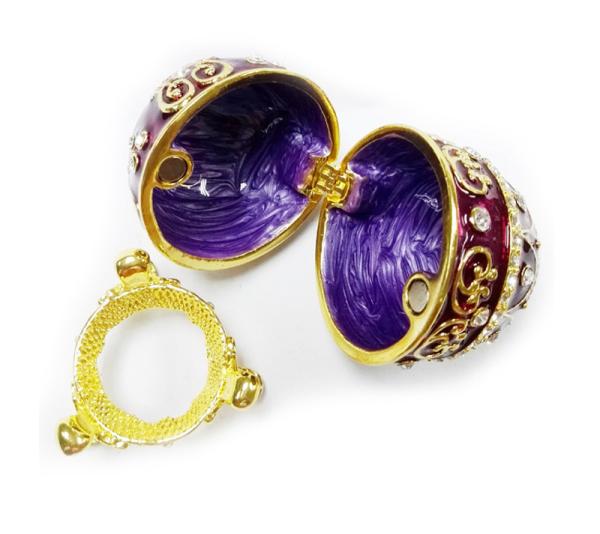 Easter Russian faberge egg trinket ring box Vintage decor metal Faberge Egg Jewelry Box Russian Eater Egg Jewelry Box