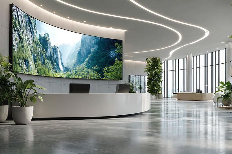 Curved LED Wall P2 . 5 Immersive Background Digital Display 3840Hz