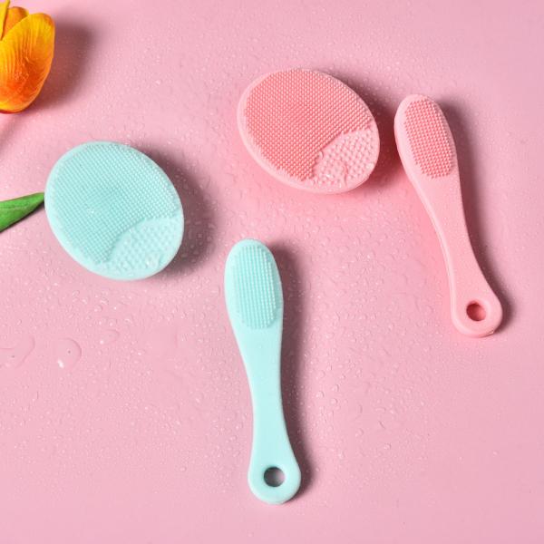 Soft Cleaning Brushes Face Washing Massage Cleaner Scrubber Silicone Facial Brush