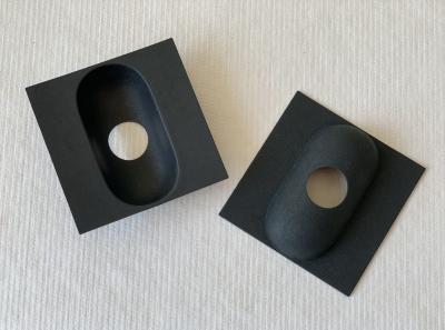 100% Biodegradable Custom Sustainable Packaging Rigid Smooth Molded Pulp Products