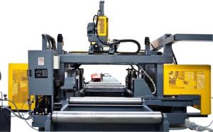 La ligne à grande vitesse neuf de foreuse de poutre en double T de commande num