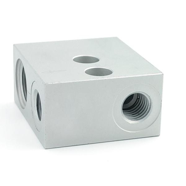 RoHs Stainless Steel Customized CNC Milling Hydraulic Manifold Valve Blocks by Ningbo