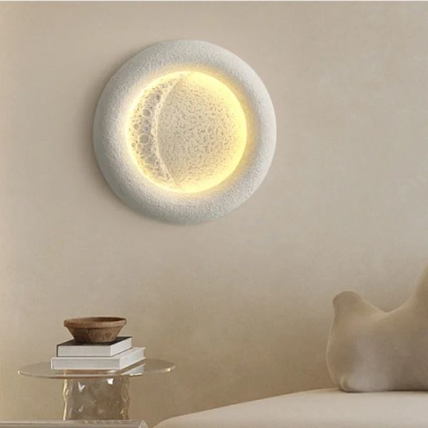 kids room decorative lighting fixture cream breeze Minimalist Wabi Sabi moon ceiling light(WH-MA-302)