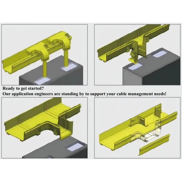 Fiber Optic Cable Tray Raceway Cable Tray PVC Plastic Cable Tray