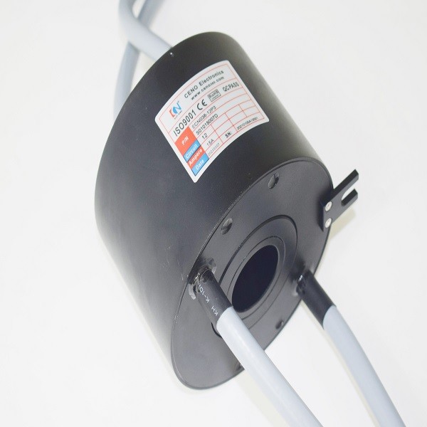 Hollow Shaft Rotary Joint 300rpm Through Hole Slip Ring 38.1mm Inner Hole