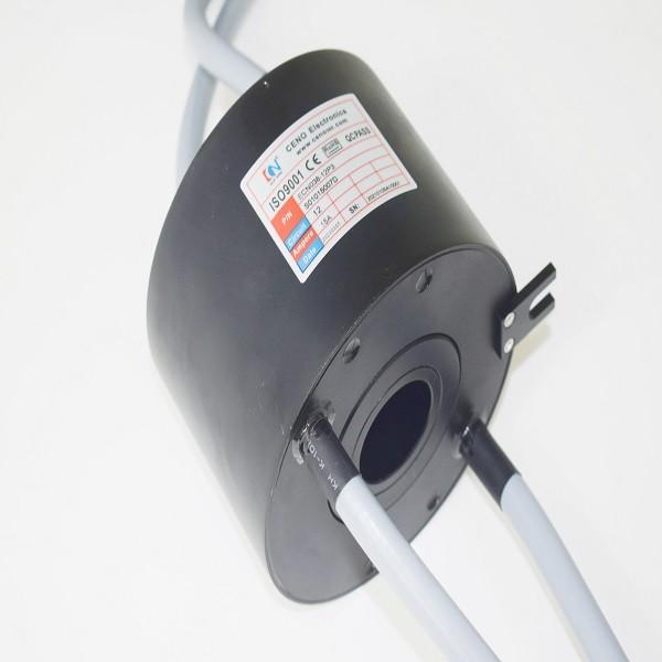 Hollow Shaft Rotary Joint 300rpm Through Hole Slip Ring 38.1mm Inner Hole