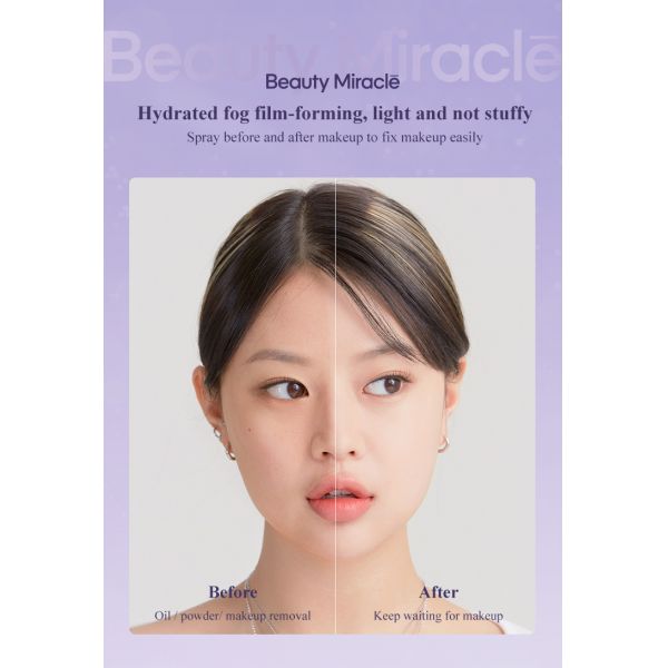 Custom  Anti Sweat Mist Oil Control Glitter Long-lasting Waterproof Makeup Setting Spray Makeup Private Label