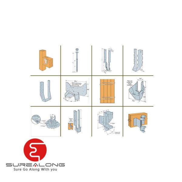 Galvanized Sheet Metal Roof Truss Connecting Brackets for Structural Steel Joists