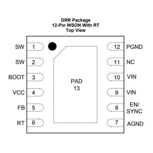 Конвертер WFDFN12 IC LMR23615QDRRRQ1 1.5A регуляторов напряжения тока одновременный понижение
