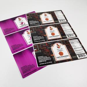 A rotulagem de pacote BOPP do alimento de CMYK Digitas personalizou etiquetas