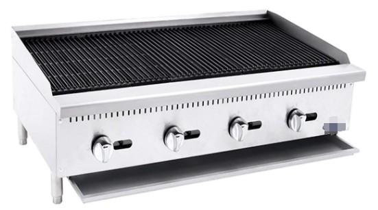 Stainless Steel Powerful Commercial Charbroiler Grill For Restaurant