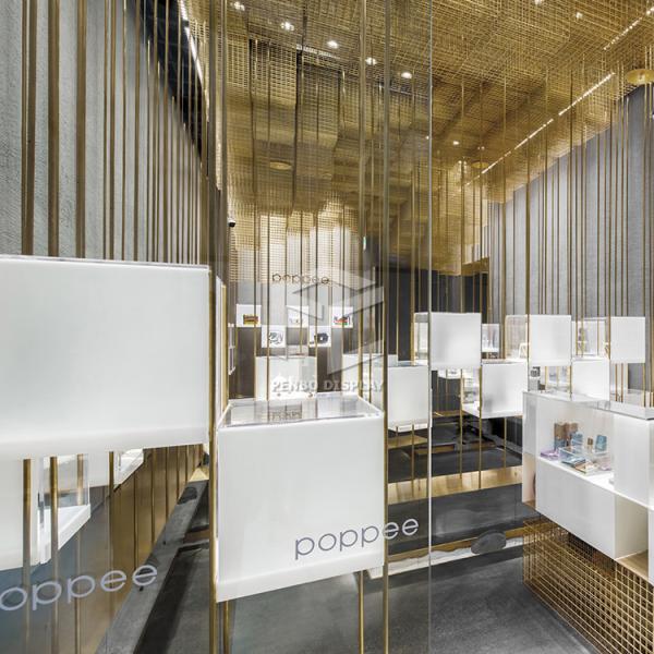 счетчик мебели выставочного зала украшений мебели 10mm ювелирного магазина перевода 3D толстый стеклянный