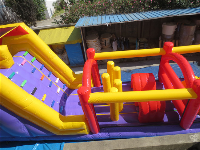 Factory Outdoor PVC Inflatable Obstacle Course/inflatable Sport Game Bounce House Jumping Inflatable Game for Party Rental