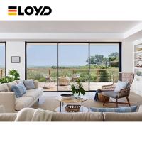 3D Design Narrow Frame Aluminum Sliding Door Surface Mount