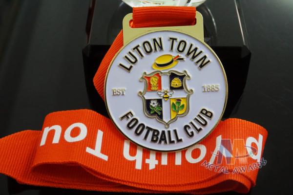 Custom Metal Zinc Alloy Football Medals Soft Enamel with Europe Printing Ribbon